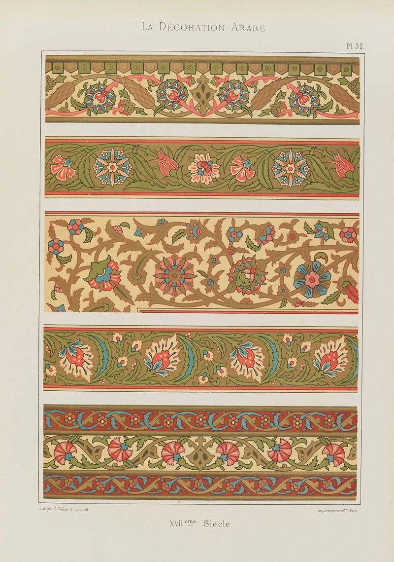 Marpon et Flammarion - La Décoration arabe Pl.25