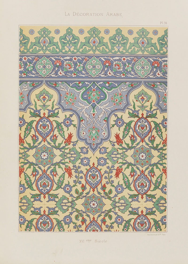 Marpon et Flammarion - La Décoration arabe Pl.29