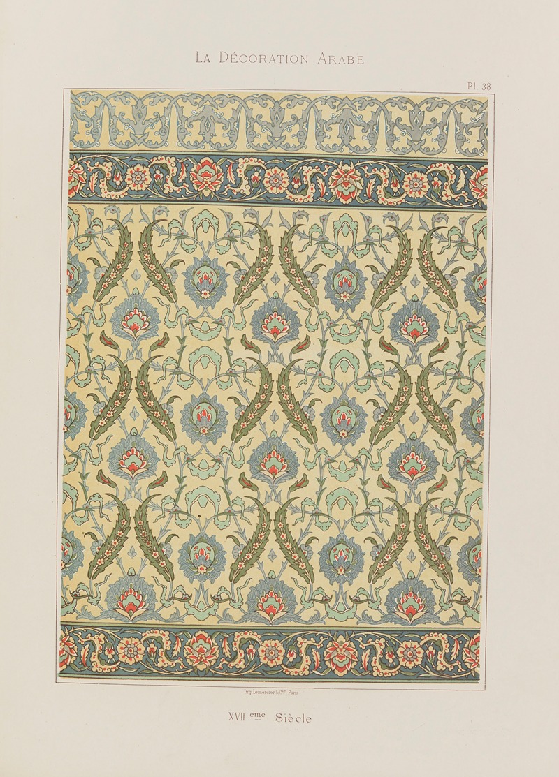 Marpon et Flammarion - La Décoration arabe Pl.31