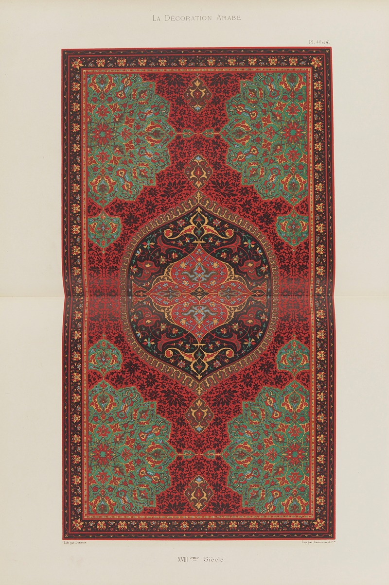Marpon et Flammarion - La Décoration arabe Pl.33