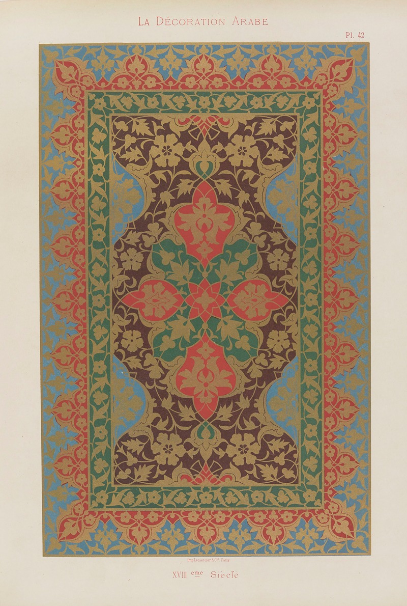 Marpon et Flammarion - La Décoration arabe Pl.34