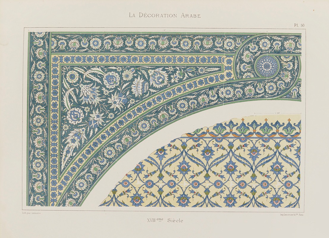 Marpon et Flammarion - La Décoration arabe Pl.42