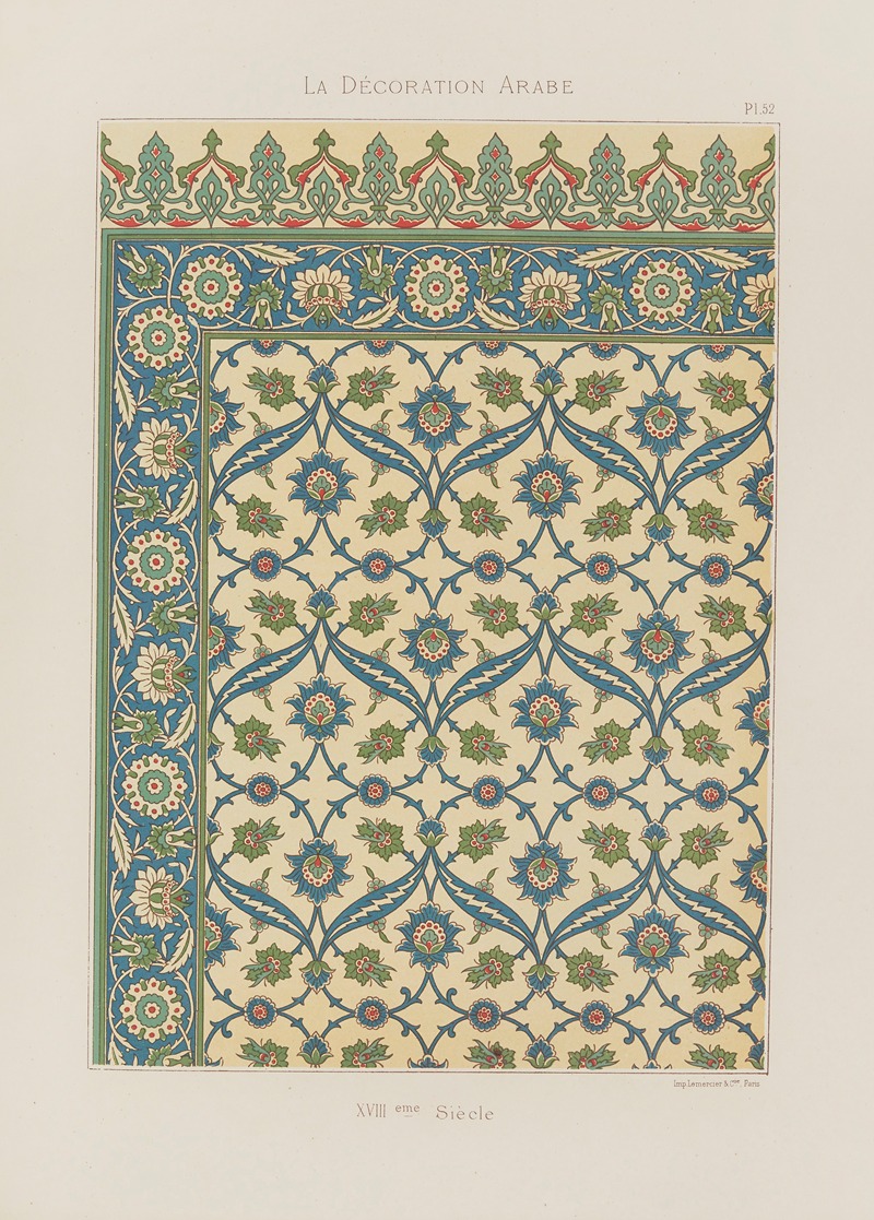 Marpon et Flammarion - La Décoration arabe Pl.44