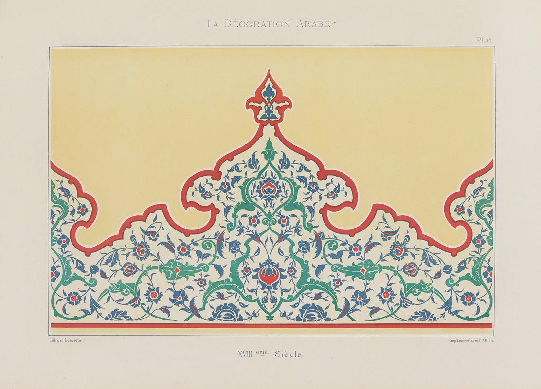 Marpon et Flammarion - La Décoration arabe Pl.47