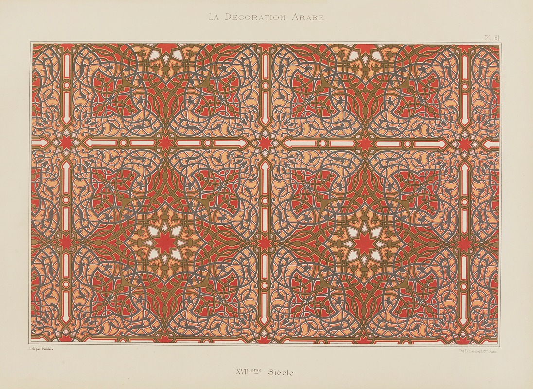 Marpon et Flammarion - La Décoration arabe Pl.52