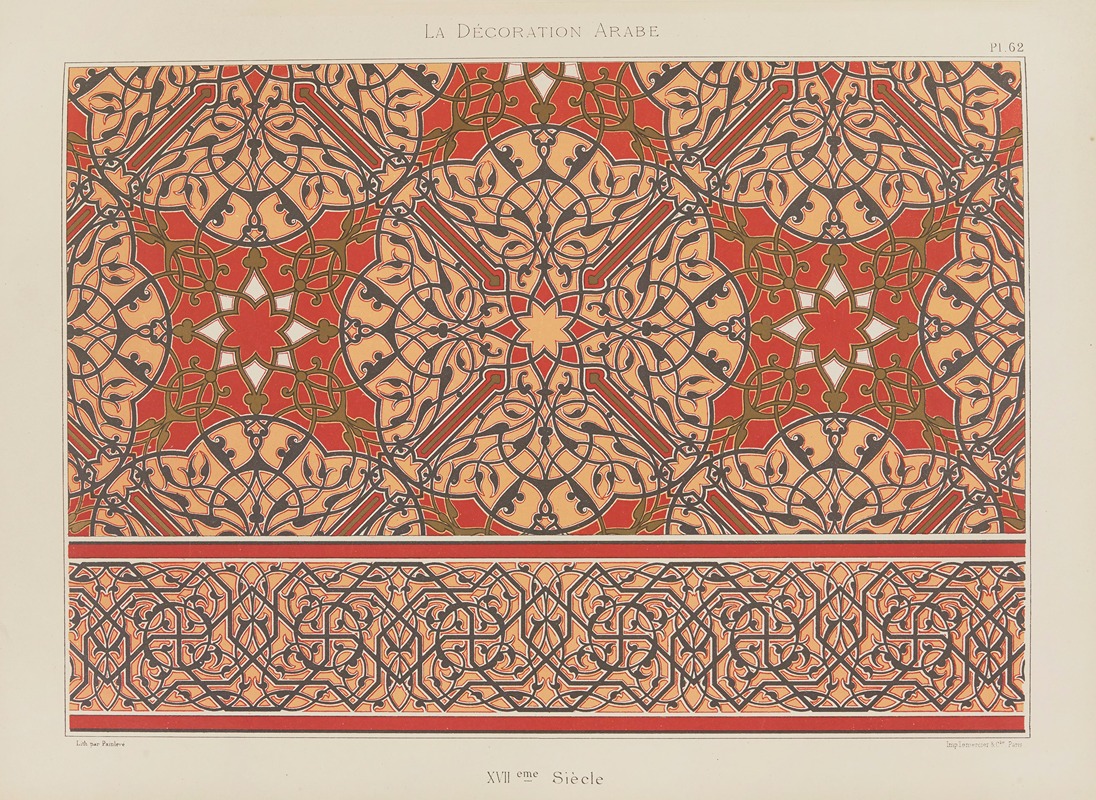 Marpon et Flammarion - La Décoration arabe Pl.53