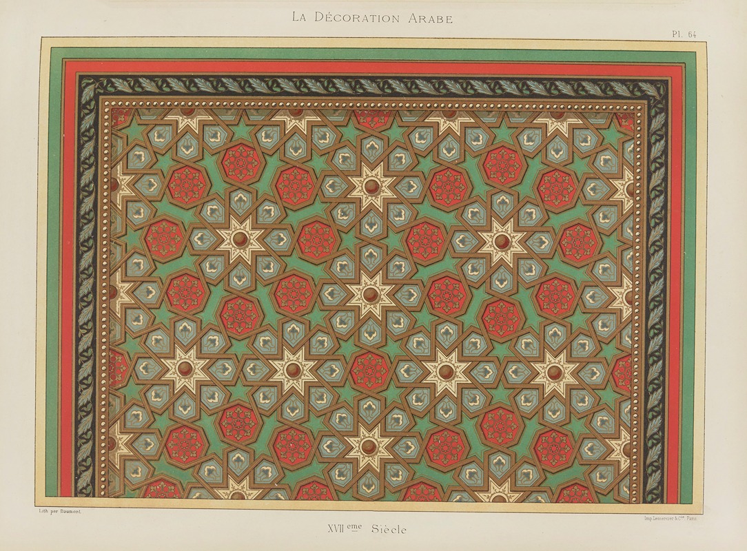 Marpon et Flammarion - La Décoration arabe Pl.55