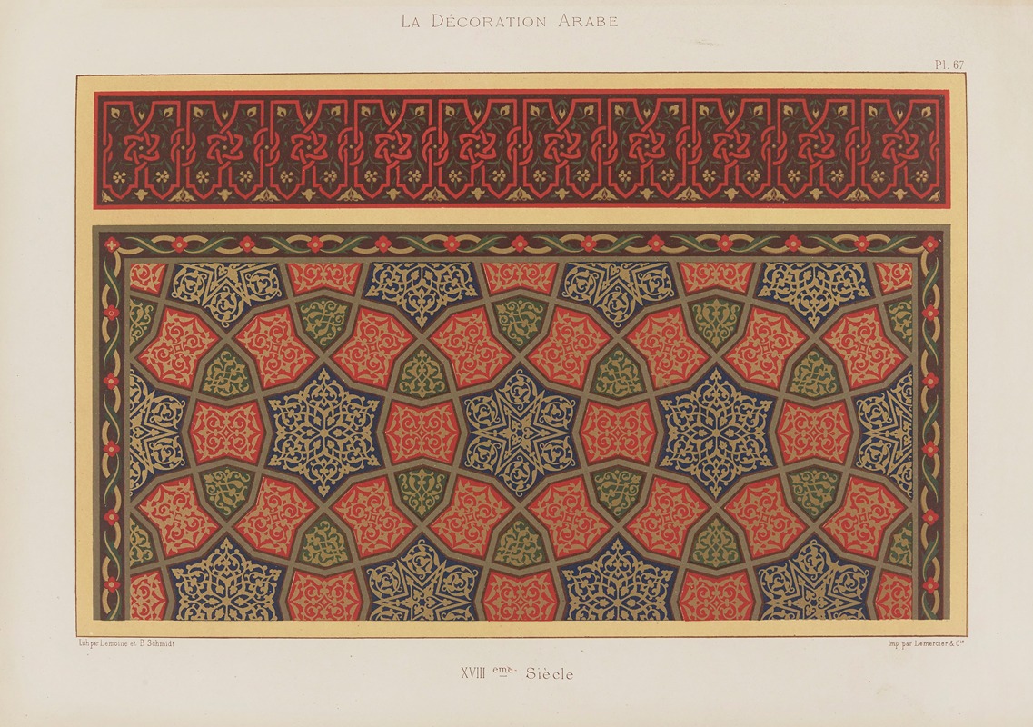 Marpon et Flammarion - La Décoration arabe Pl.57