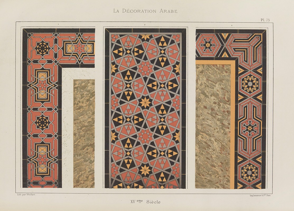 Marpon et Flammarion - La Décoration arabe Pl.64