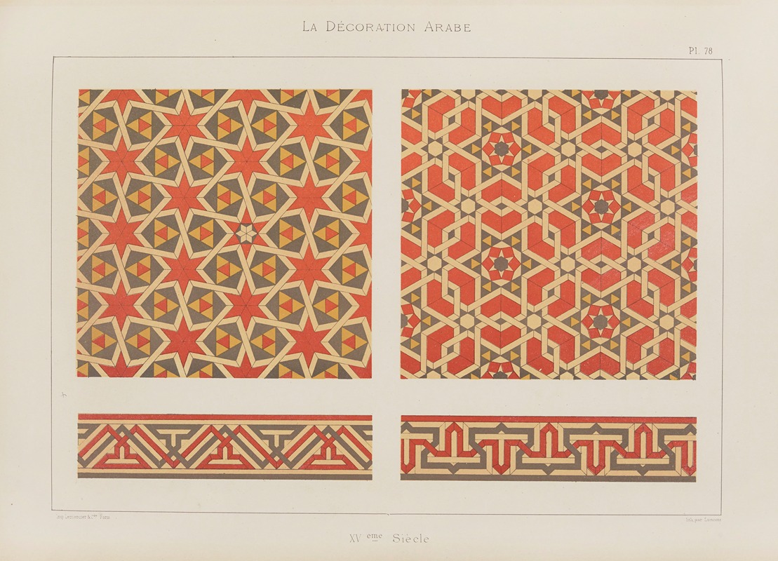Marpon et Flammarion - La Décoration arabe Pl.67