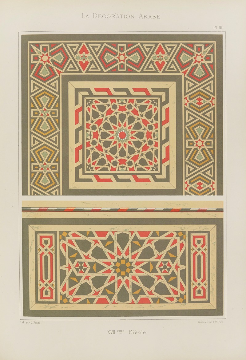 Marpon et Flammarion - La Décoration arabe Pl.70