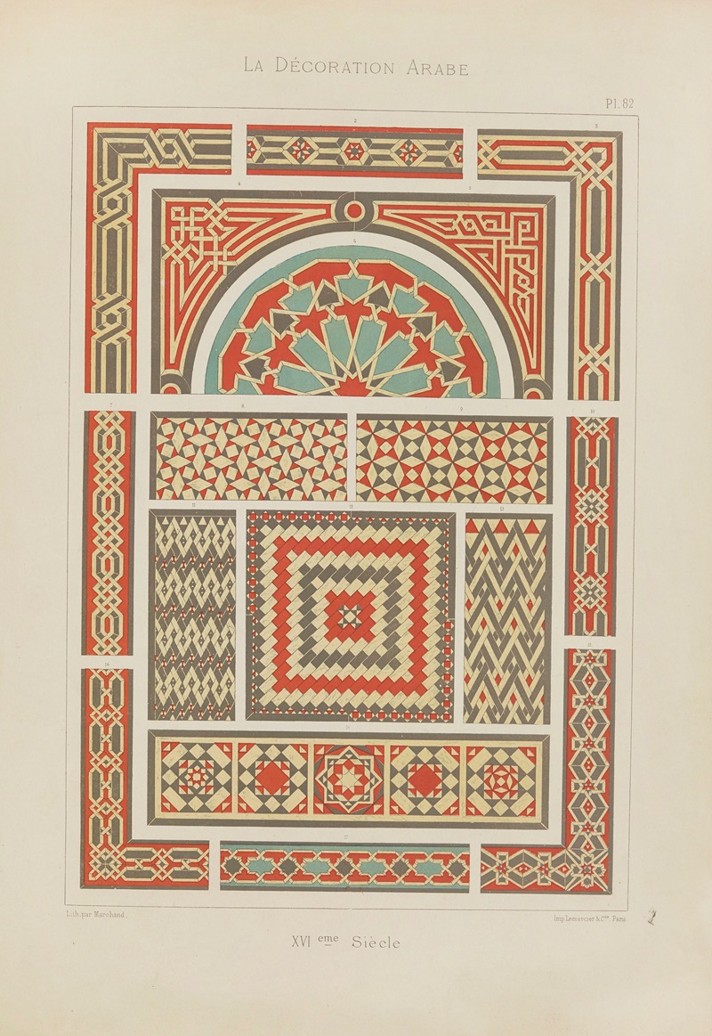 Marpon et Flammarion - La Décoration arabe Pl.71