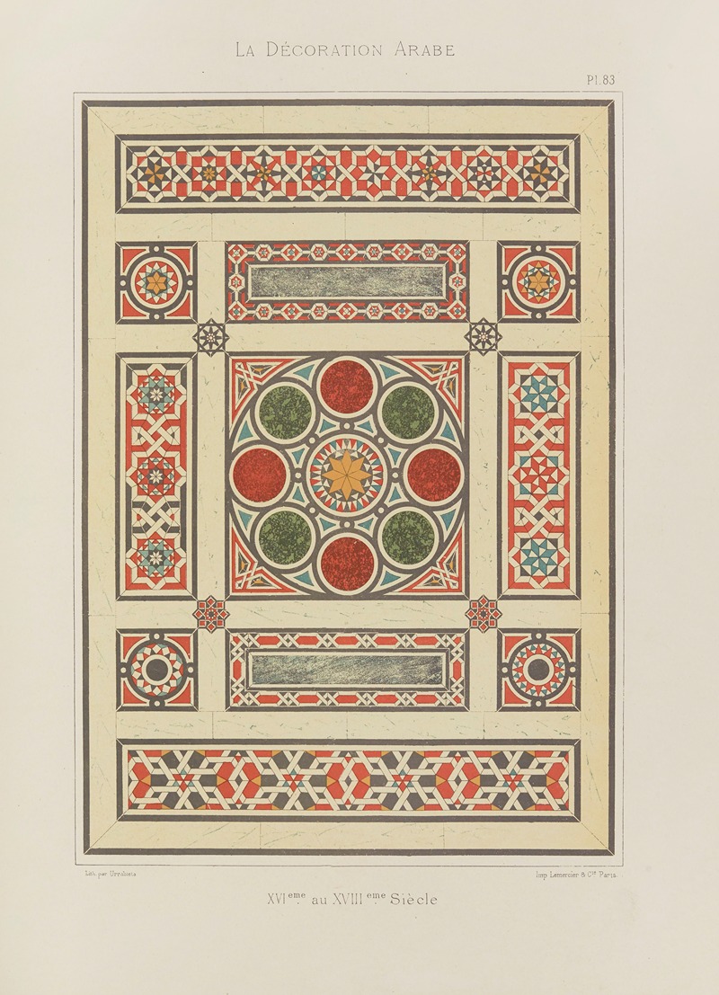 Marpon et Flammarion - La Décoration arabe Pl.72