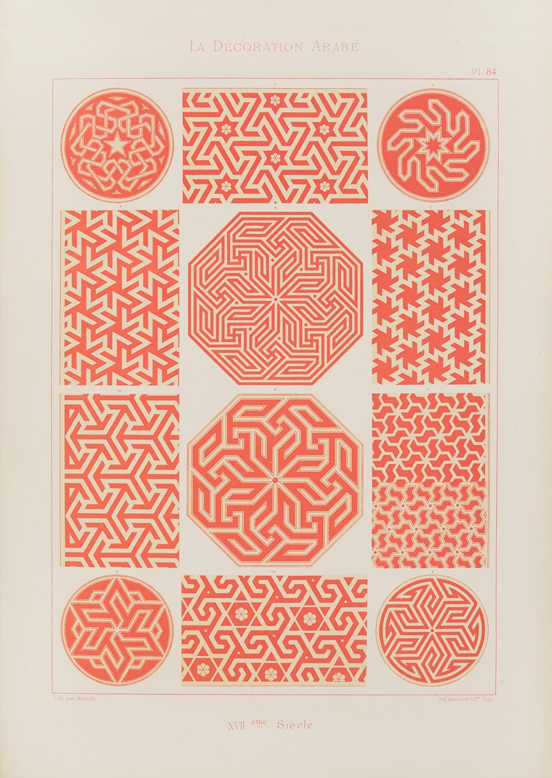 Marpon et Flammarion - La Décoration arabe Pl.73