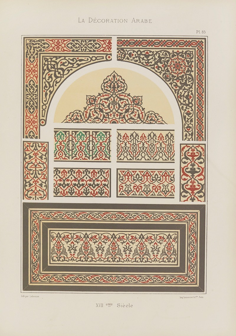 Marpon et Flammarion - La Décoration arabe Pl.74