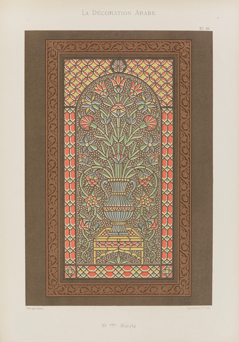 Marpon et Flammarion - La Décoration arabe Pl.76
