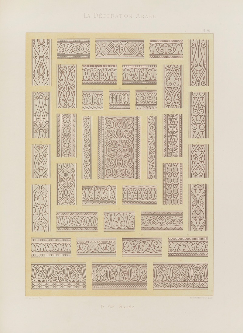 Marpon et Flammarion - La Décoration arabe Pl.78