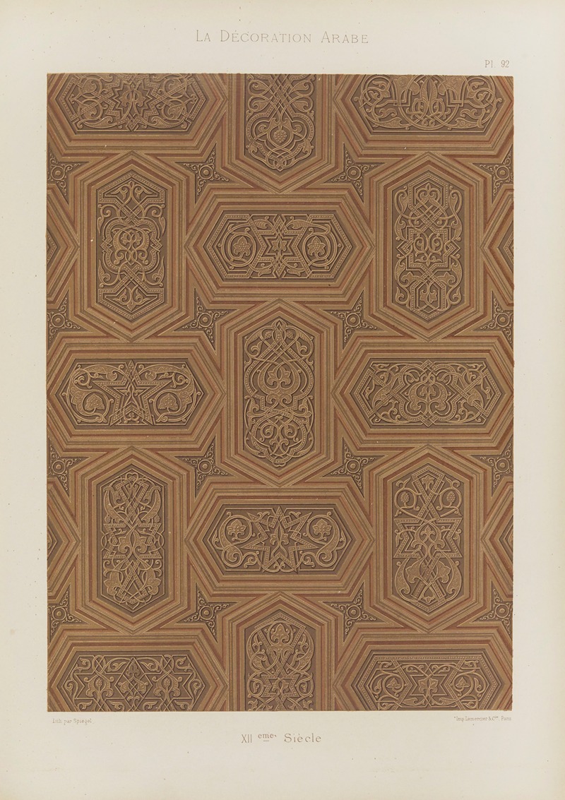 Marpon et Flammarion - La Décoration arabe Pl.79