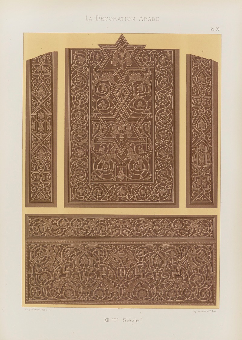 Marpon et Flammarion - La Décoration arabe Pl.80