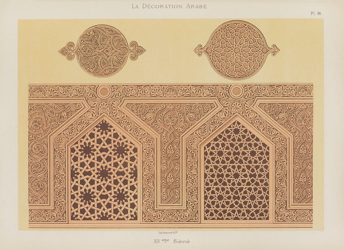 Marpon et Flammarion - La Décoration arabe Pl.83