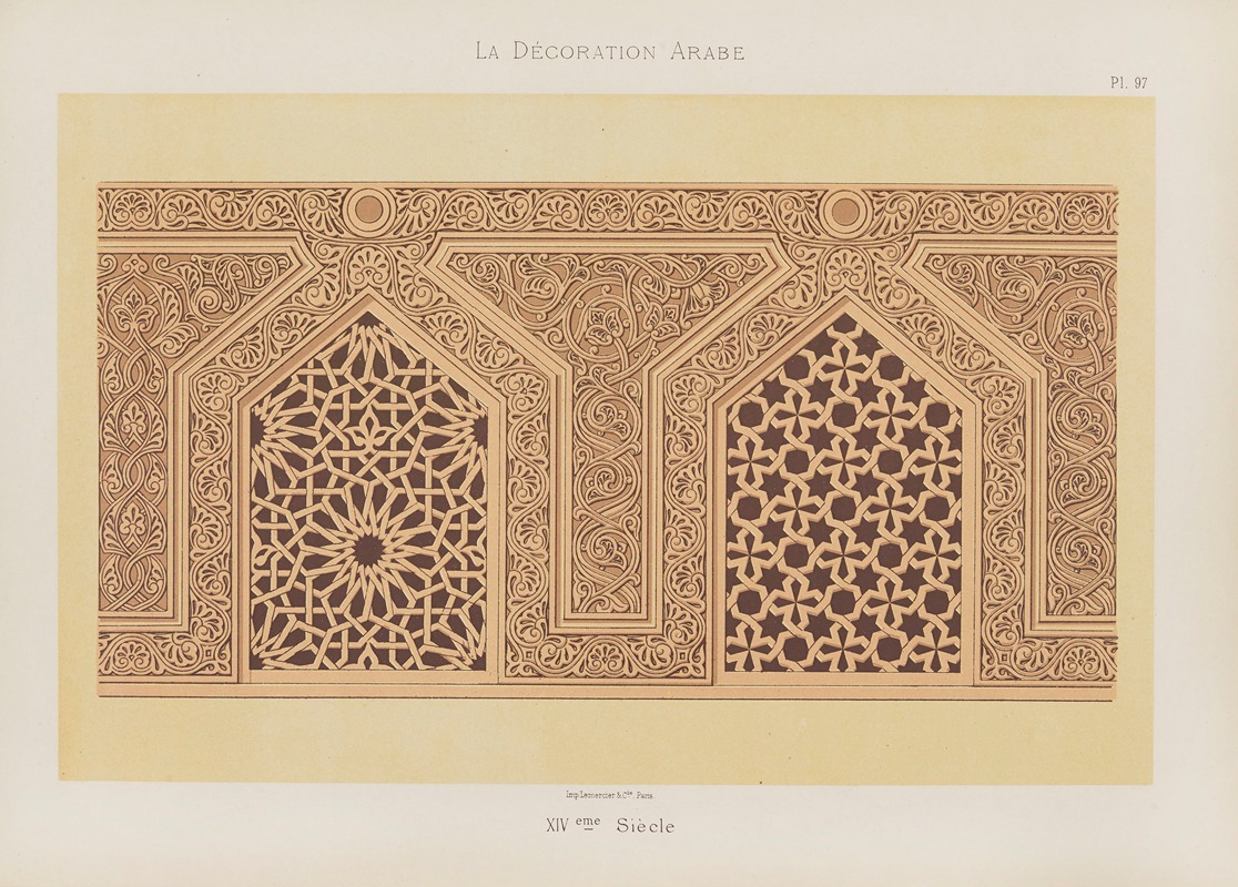 Marpon et Flammarion - La Décoration arabe Pl.84