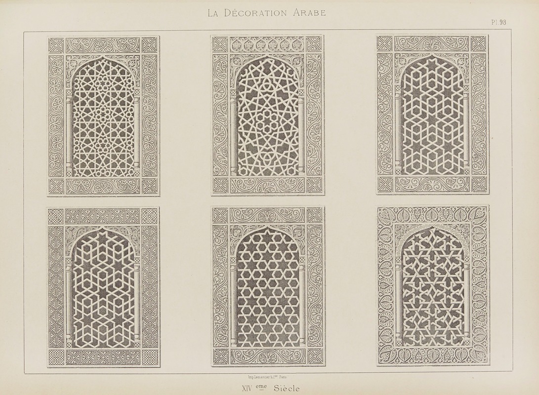 Marpon et Flammarion - La Décoration arabe Pl.85