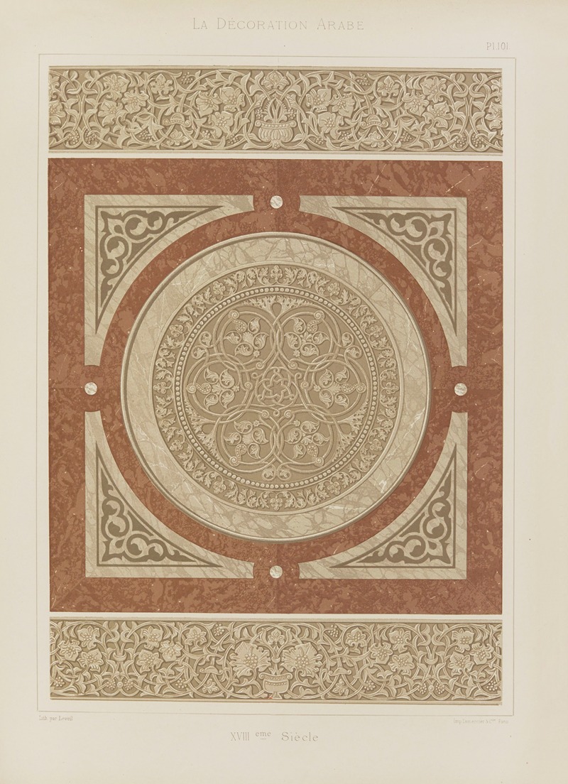 Marpon et Flammarion - La Décoration arabe Pl.88