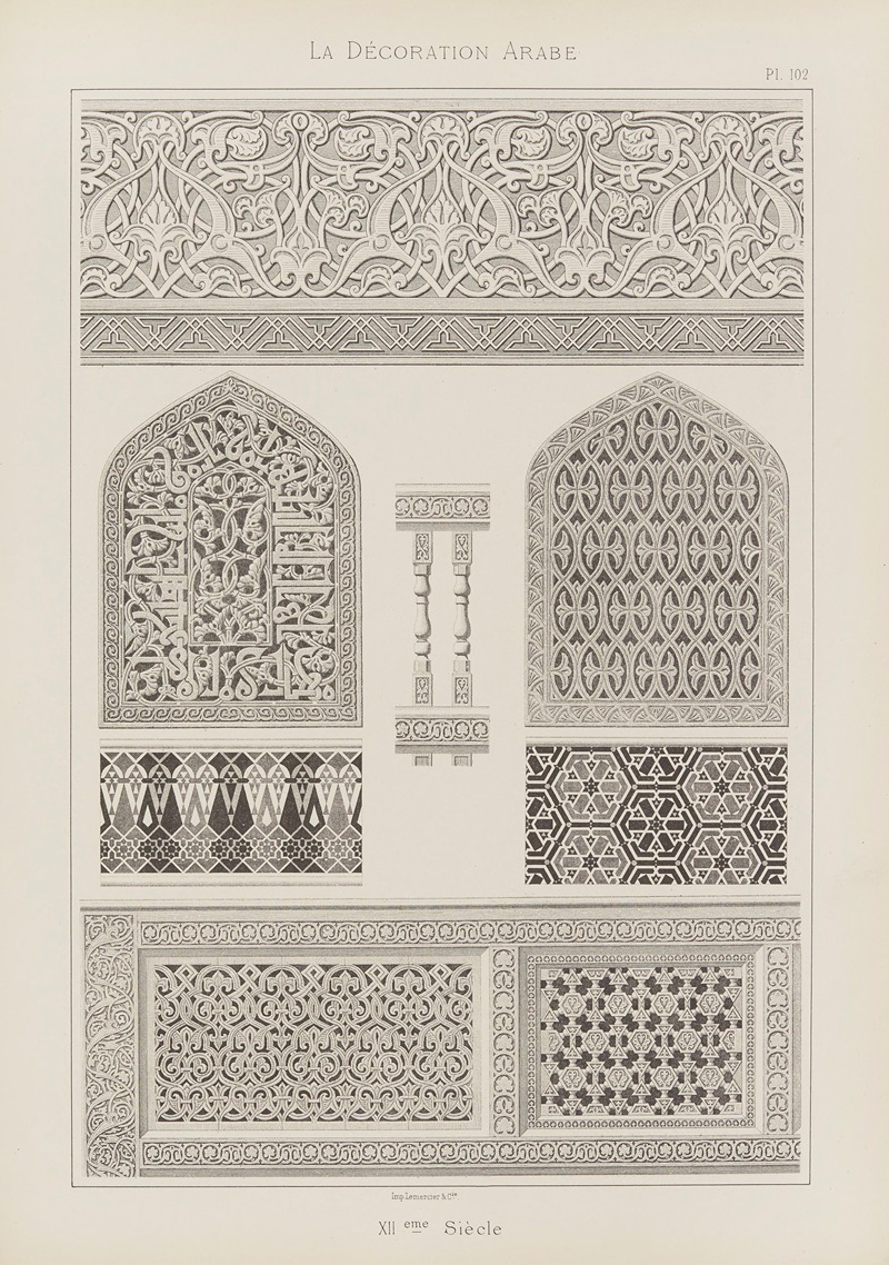 Marpon et Flammarion - La Décoration arabe Pl.89