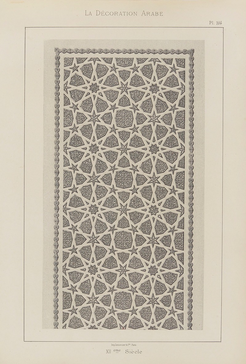 Marpon et Flammarion - La Décoration arabe Pl.91