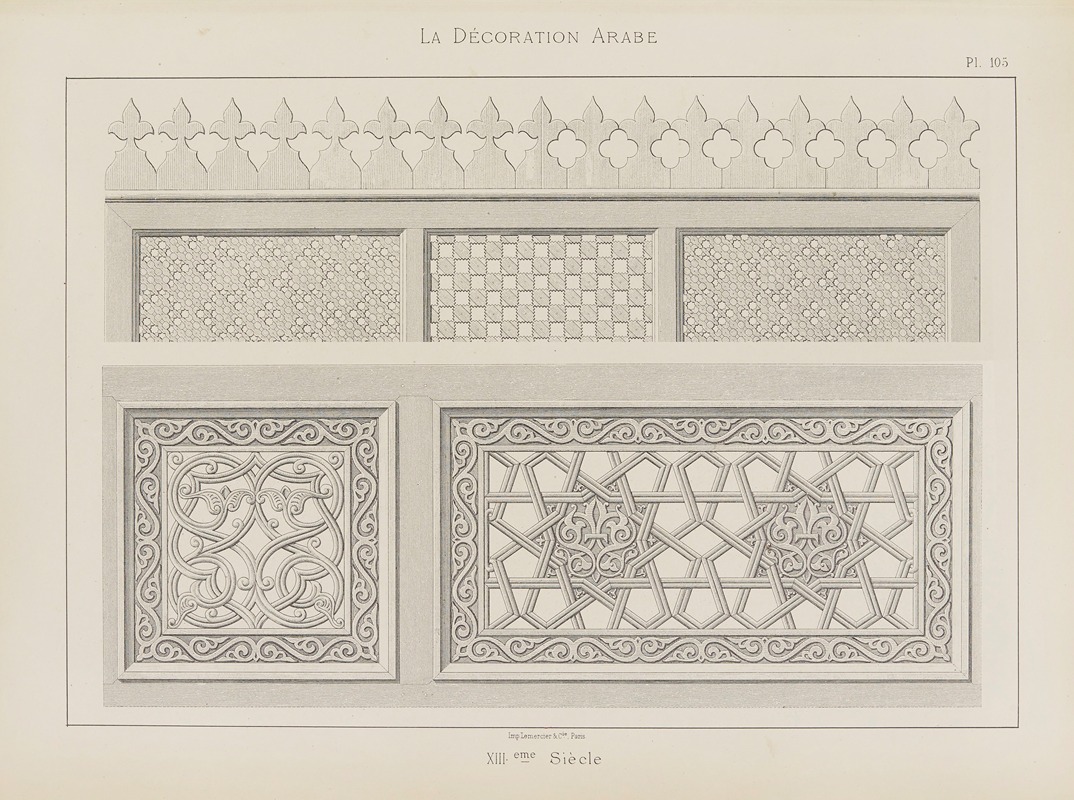 Marpon et Flammarion - La Décoration arabe Pl.92