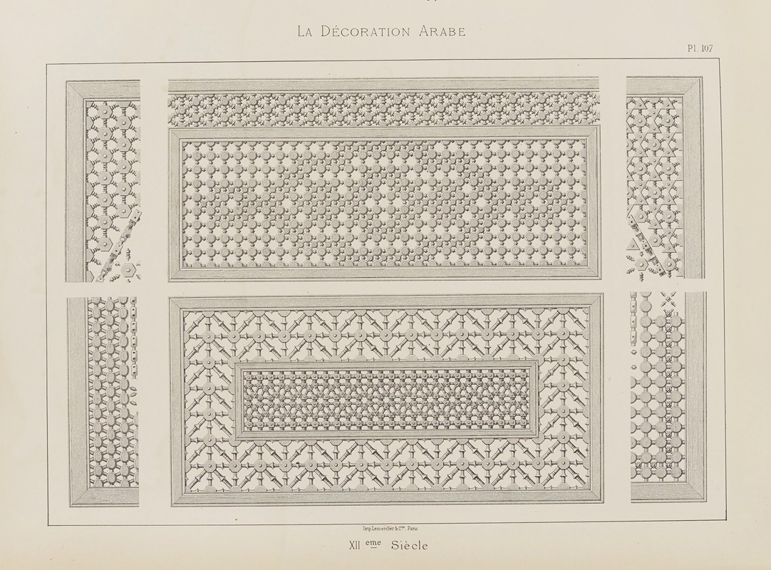 Marpon et Flammarion - La Décoration arabe Pl.94