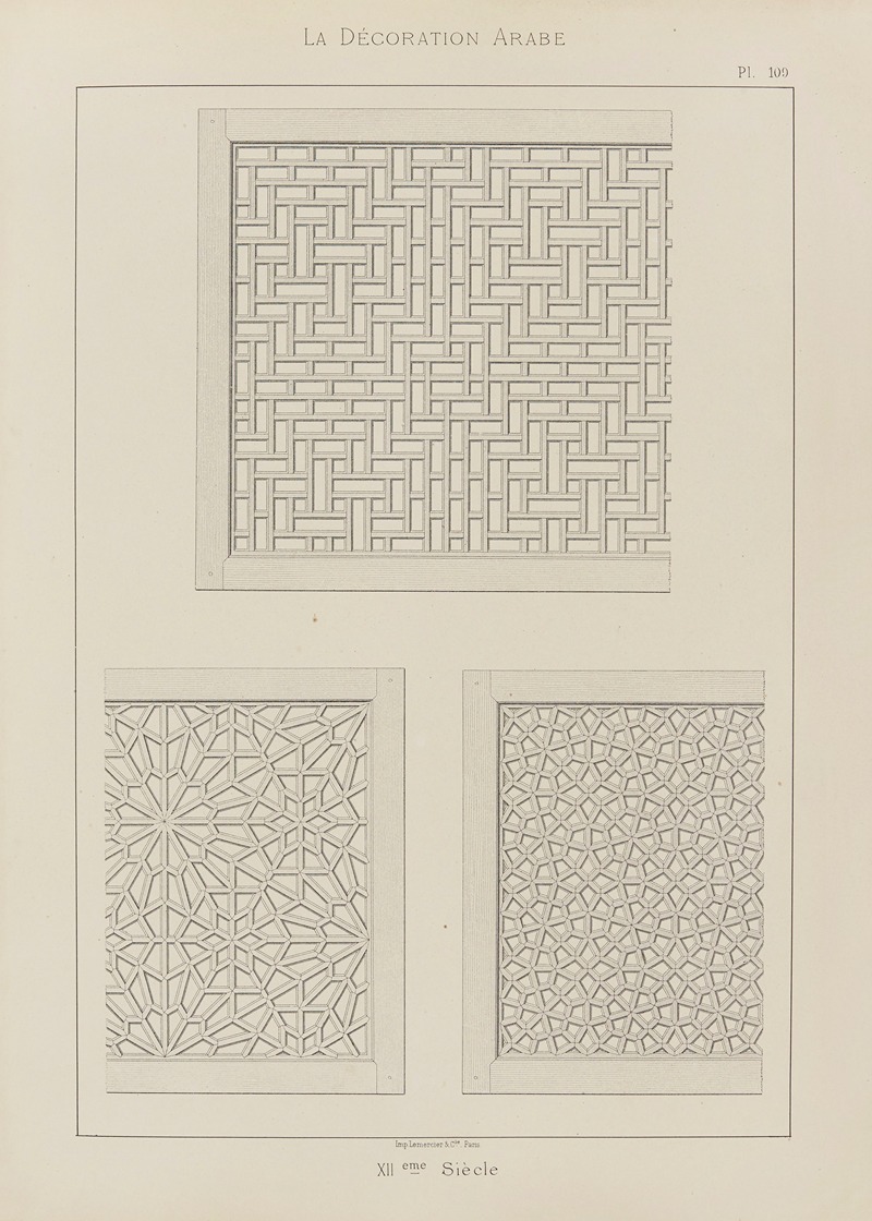 Marpon et Flammarion - La Décoration arabe Pl.96