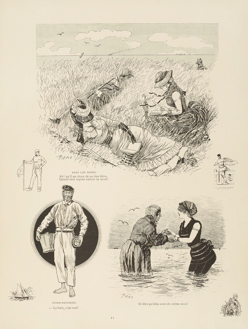 Mars (Maurice Bonvoisin) - Aux bains de mer d’Ostende Pl.11