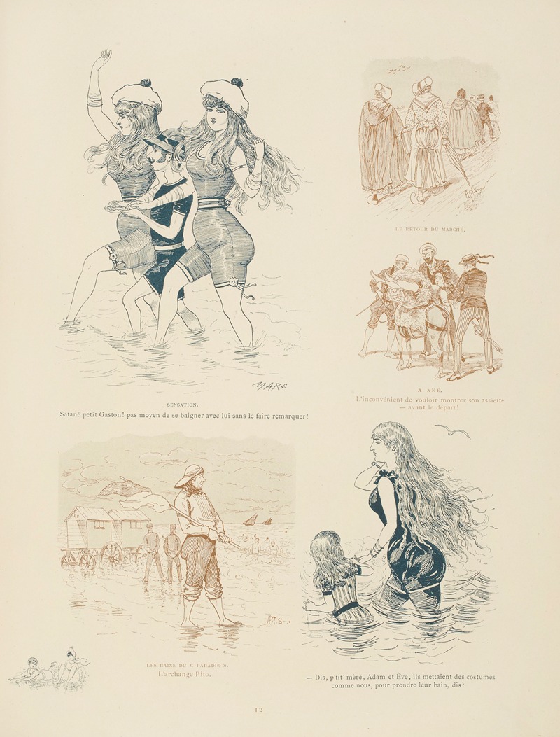 Mars (Maurice Bonvoisin) - Aux bains de mer d’Ostende Pl.12