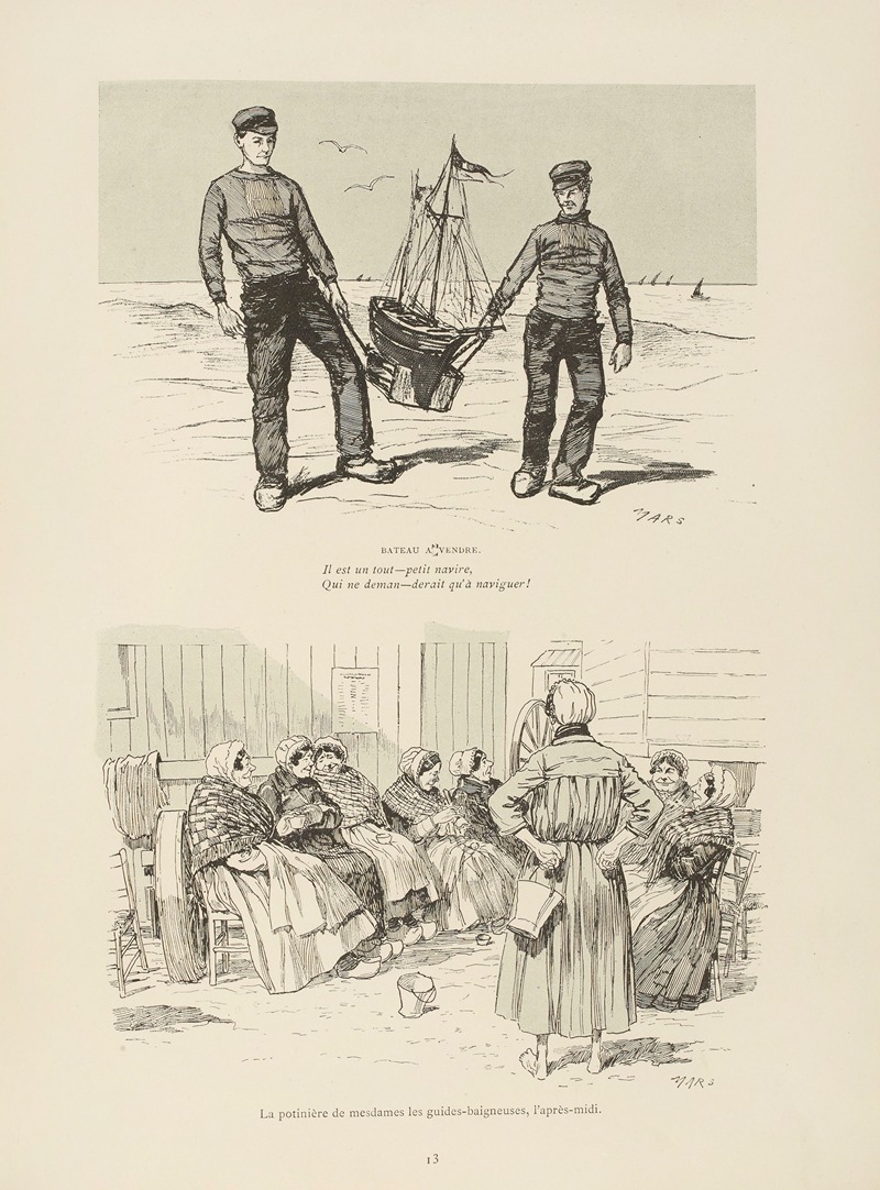Mars (Maurice Bonvoisin) - Aux bains de mer d’Ostende Pl.13