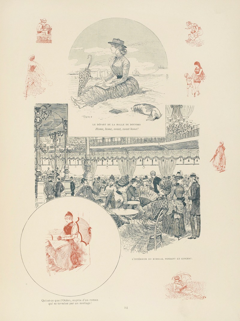 Mars (Maurice Bonvoisin) - Aux bains de mer d’Ostende Pl.24