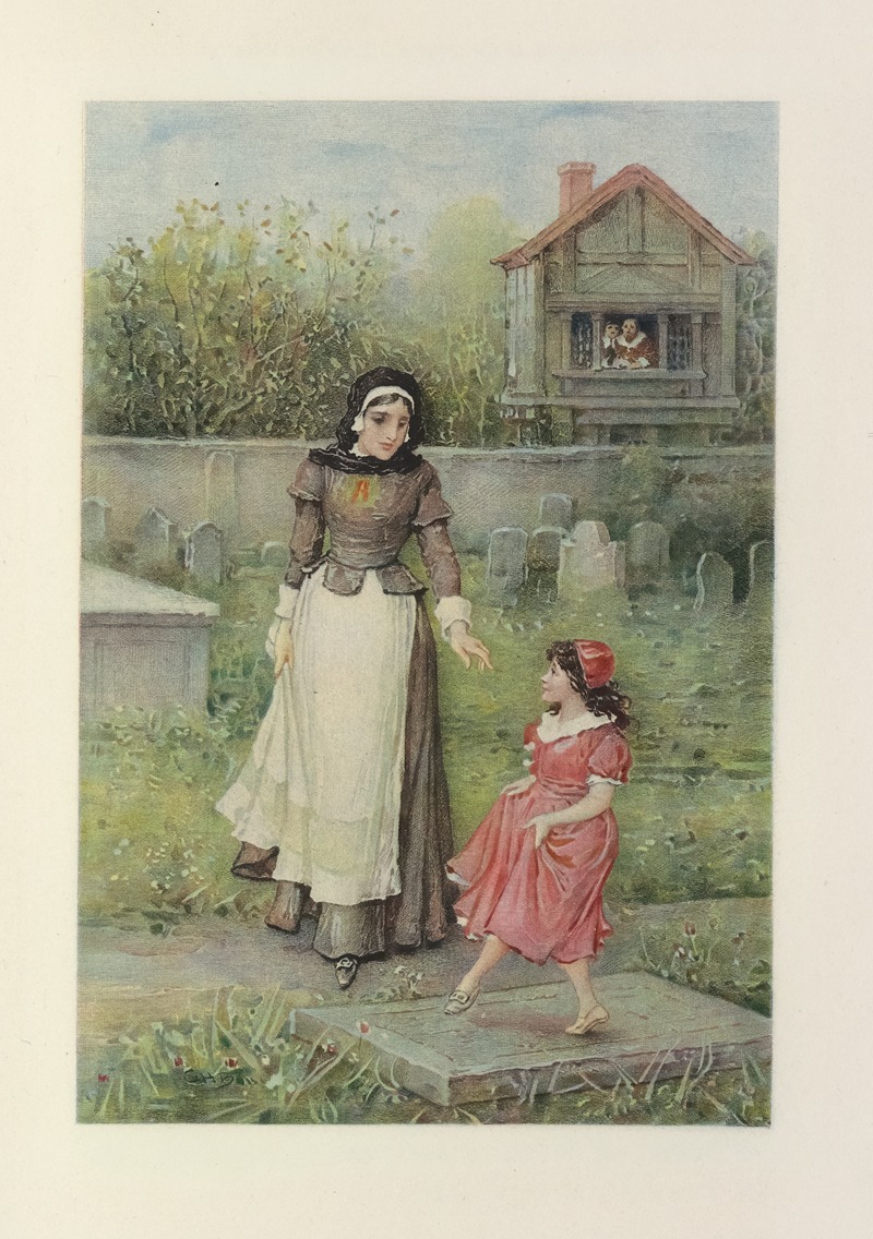 George Henry Boughton - Pearl dancing on the Tombstone