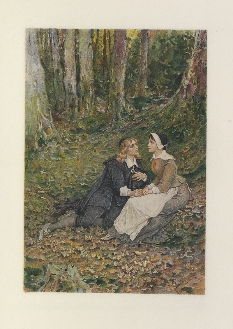 George Henry Boughton - Hester and Dimmesdale in the Forest