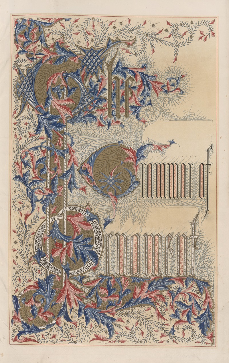 Owen Jones - The grammar of ornament – Title page