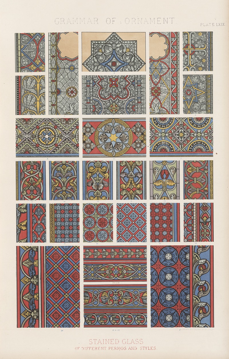 Owen Jones - Stained Glass of different periods and styles