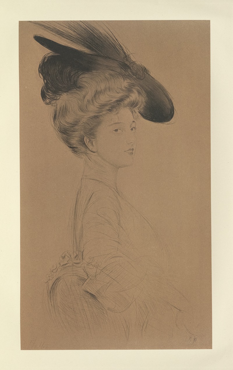 Paul César Helleu - Mademoiselle Gabrielle Dorziat