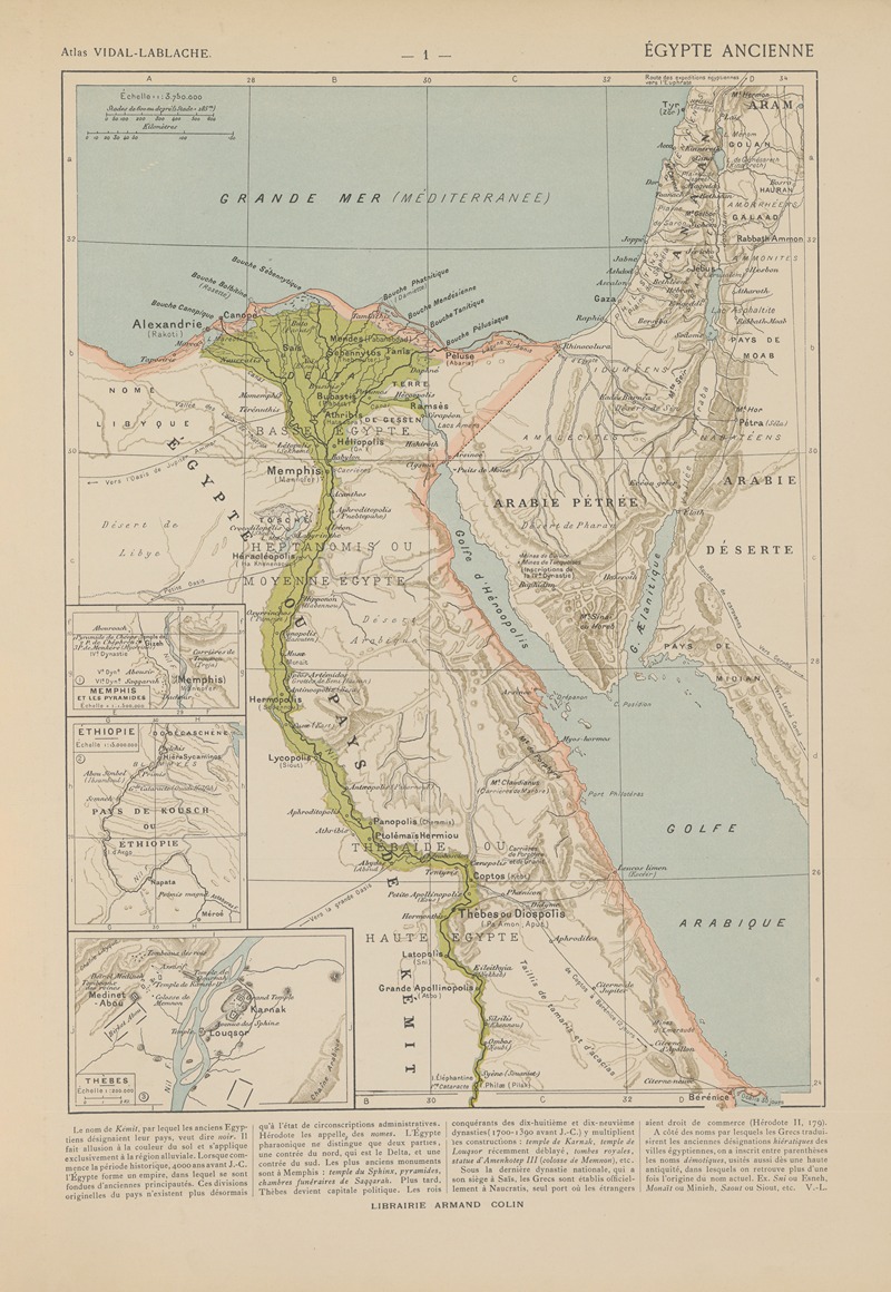 Paul Vidal de La Blache - Égypt Ancienne