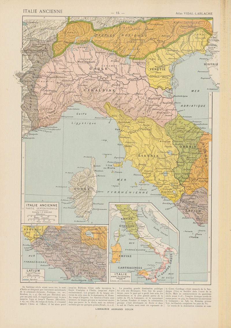 Paul Vidal de La Blache - Italie Ancienne