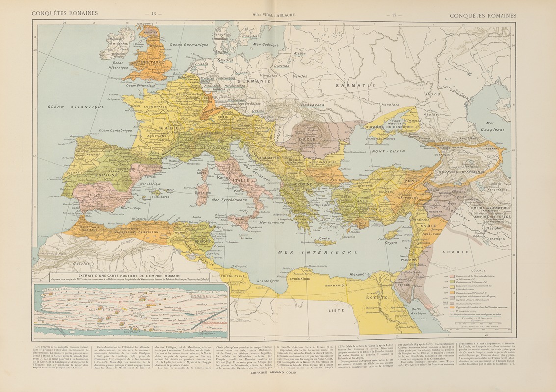 Paul Vidal de La Blache - Conquétes Romaines