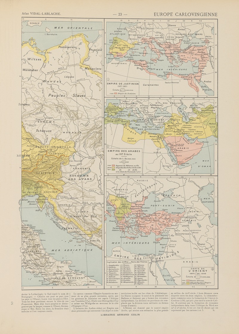 Paul Vidal de La Blache - Europe Carlovingienne
