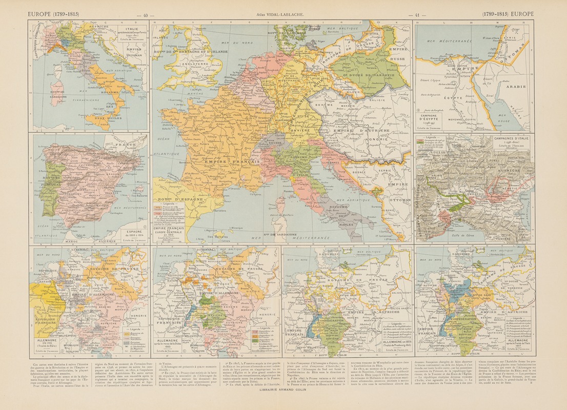 Paul Vidal de La Blache - Europe (1789-1815)