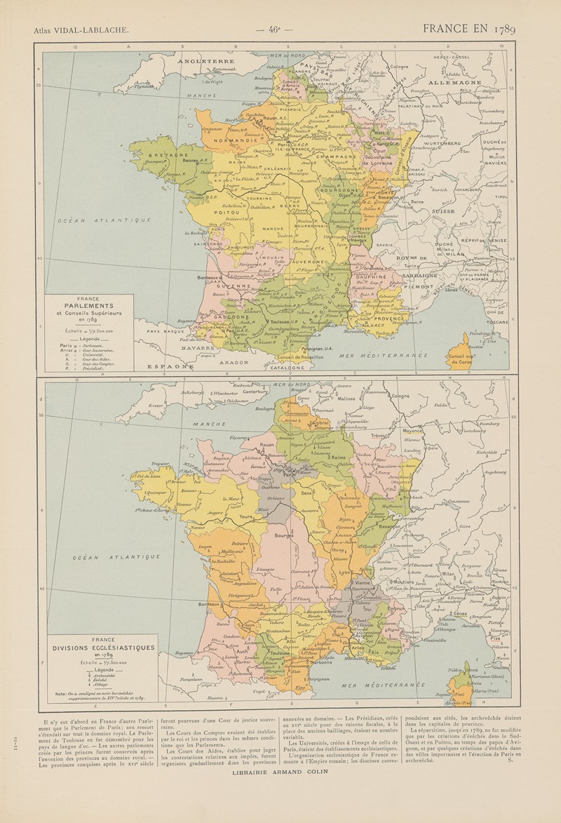 Paul Vidal de La Blache - France en 1789