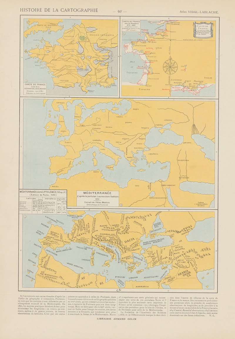 Paul Vidal de La Blache - Histoire de la Cartographie