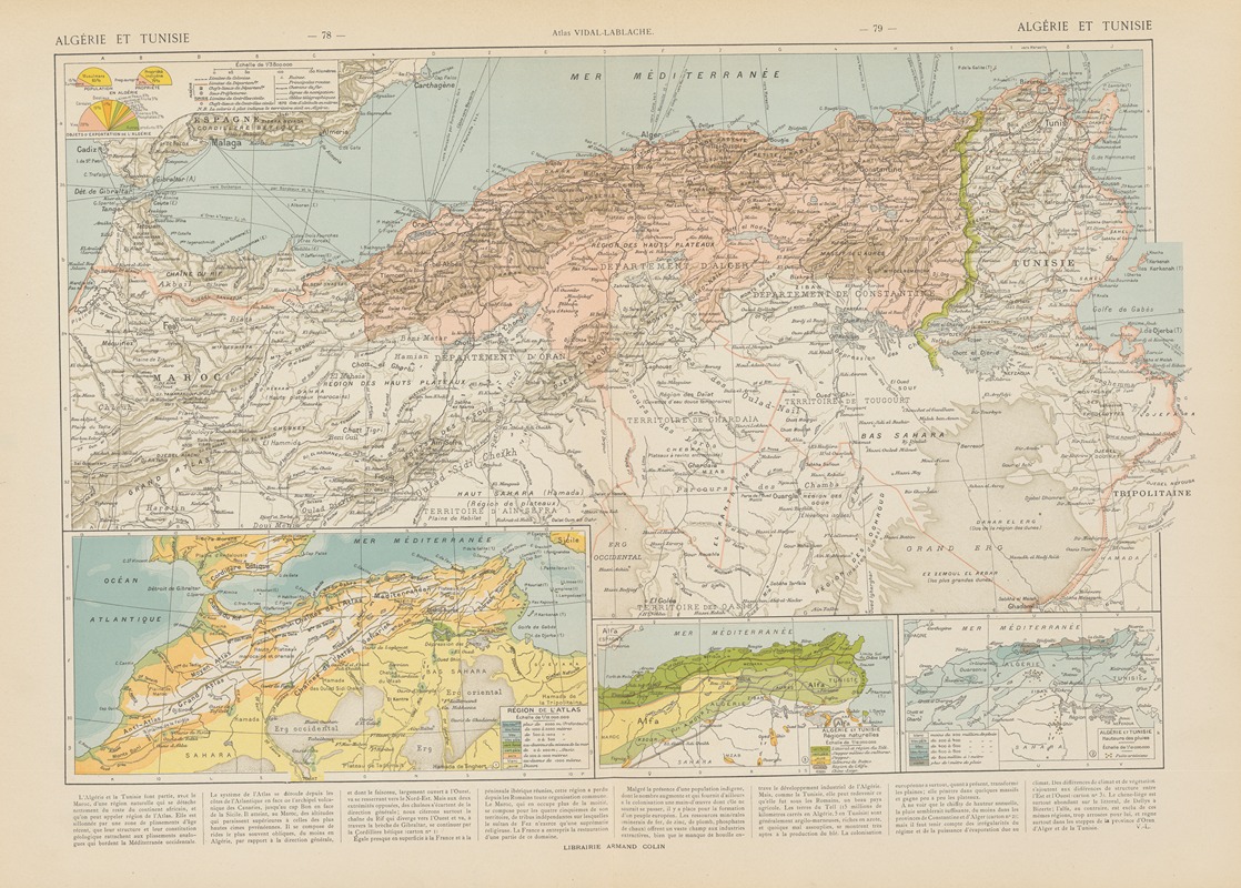 Paul Vidal de La Blache - Algérie et Tunisie