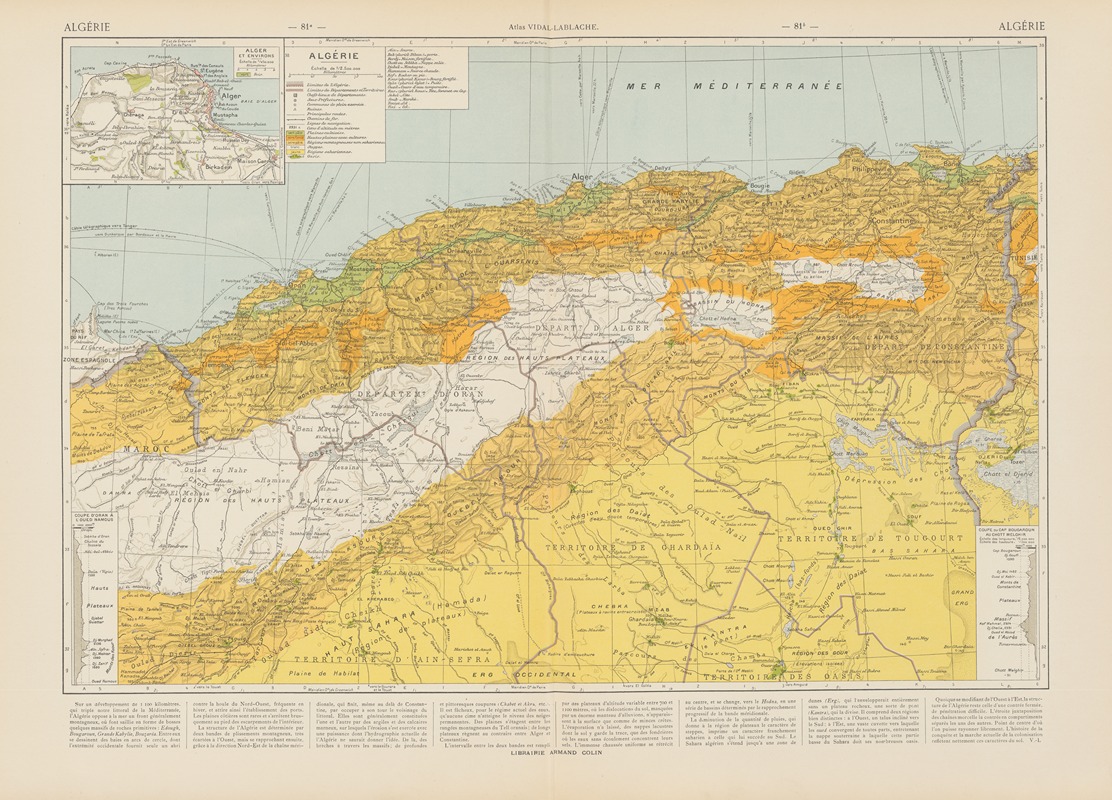 Paul Vidal de La Blache - Algérie